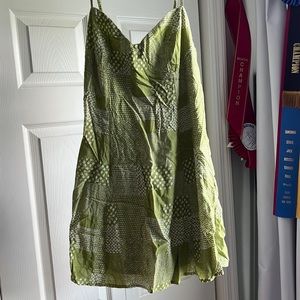 Green LA Hearts mini dress